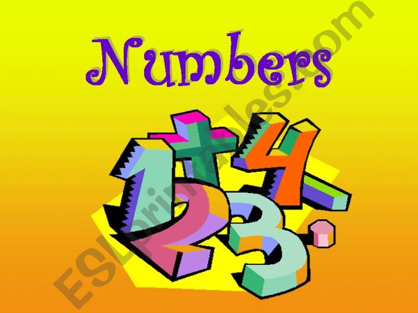 Numbers powerpoint