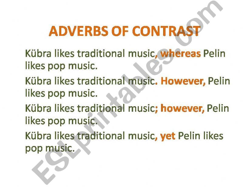 examples on adverbs of contrast