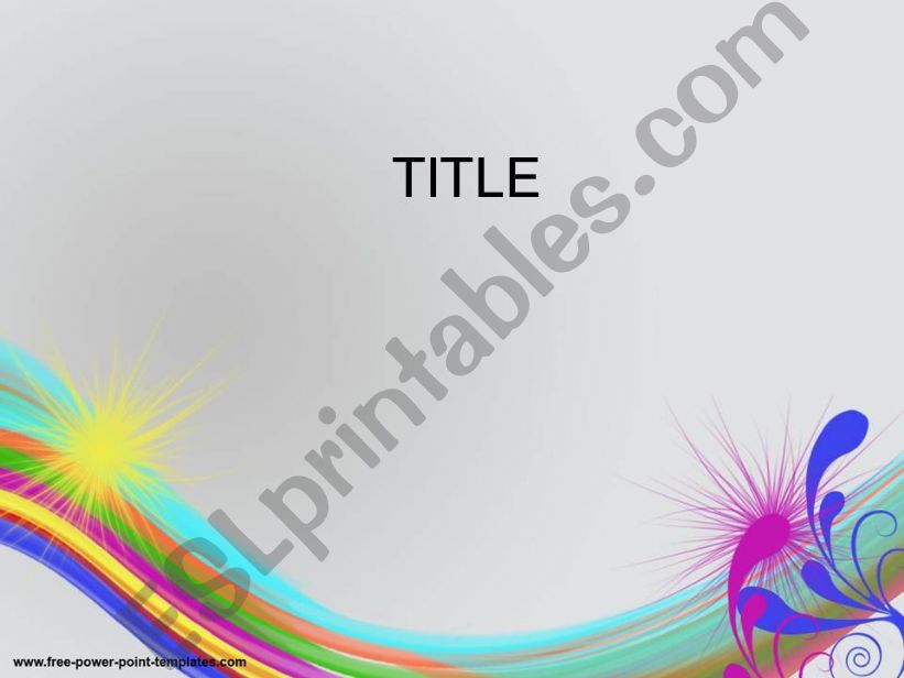 Rainbow powerpoint