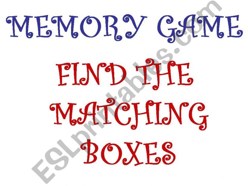 irregular verbs memory game  powerpoint