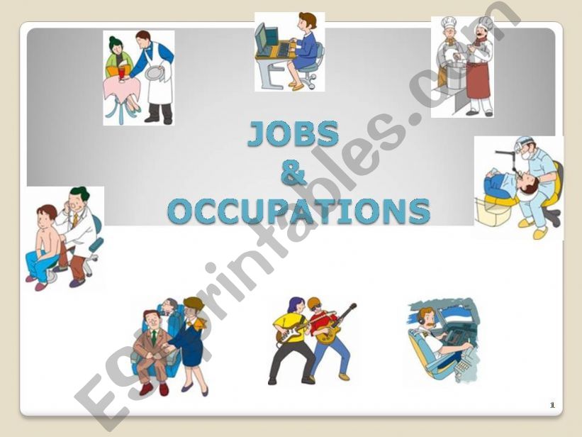 Jobs and Occupations part 1 powerpoint