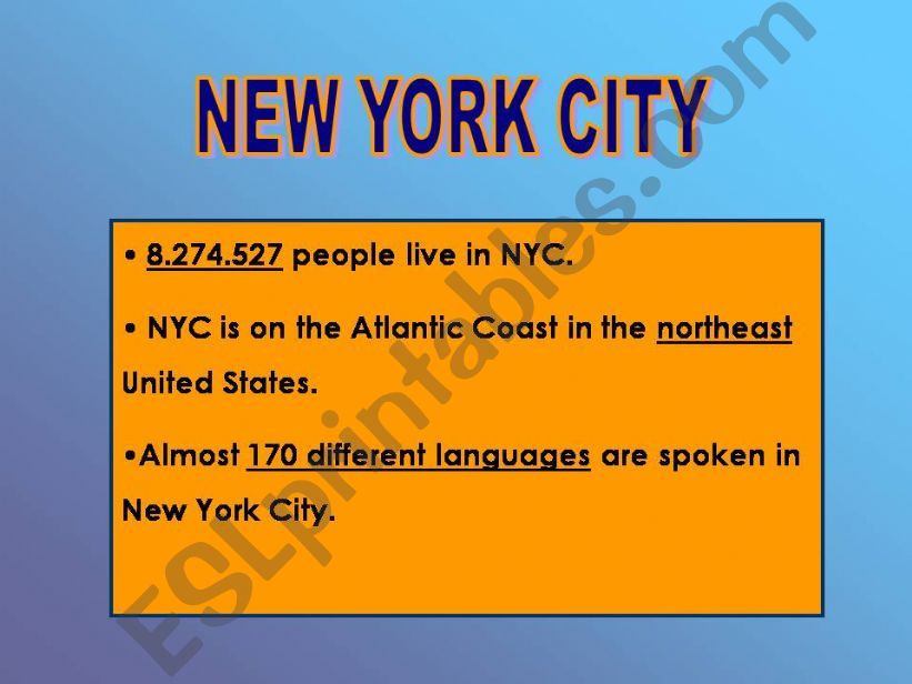 NYC powerpoint