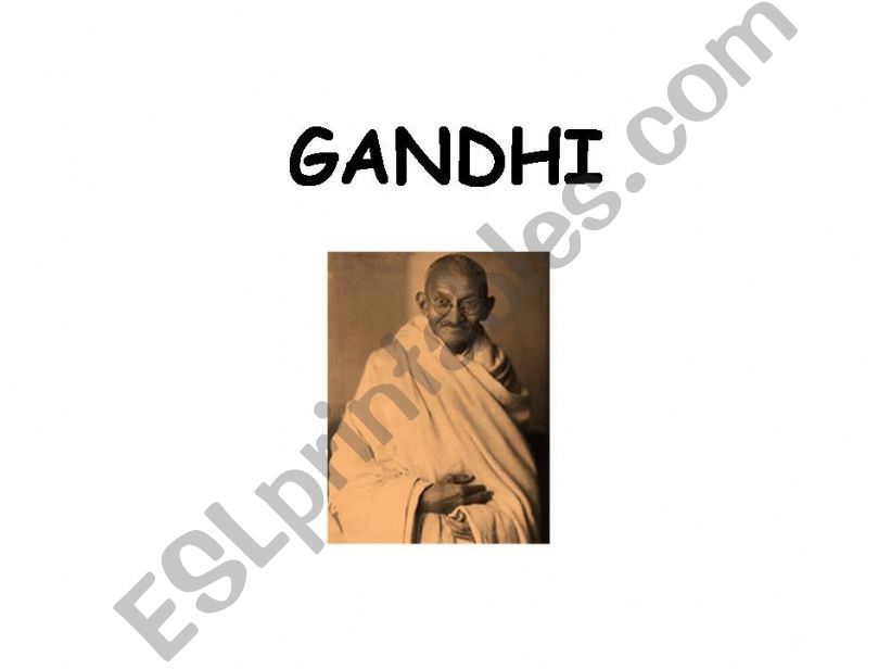 Gandhis Life (1932-1946) powerpoint