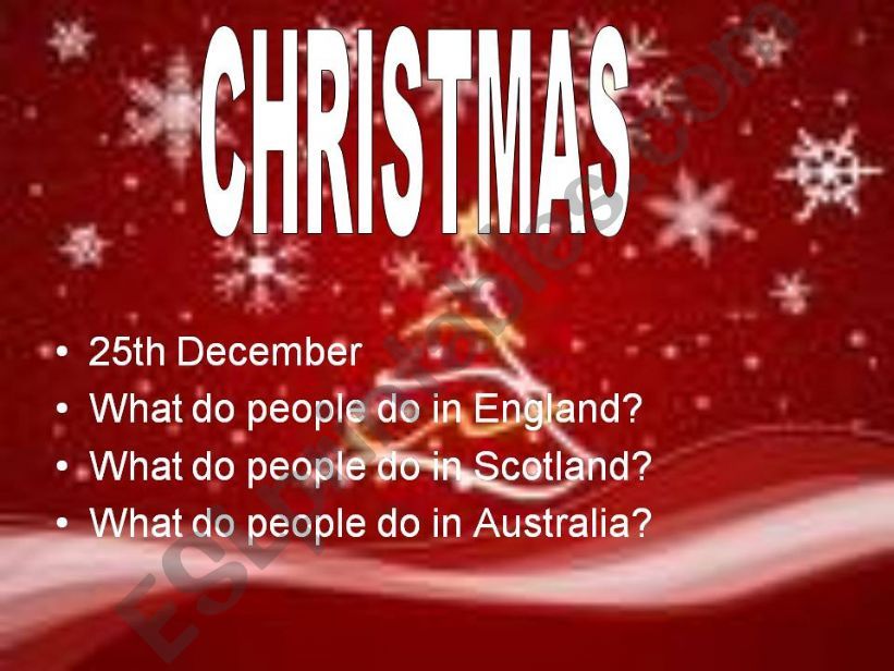 Festivities in English speaking countries part 2