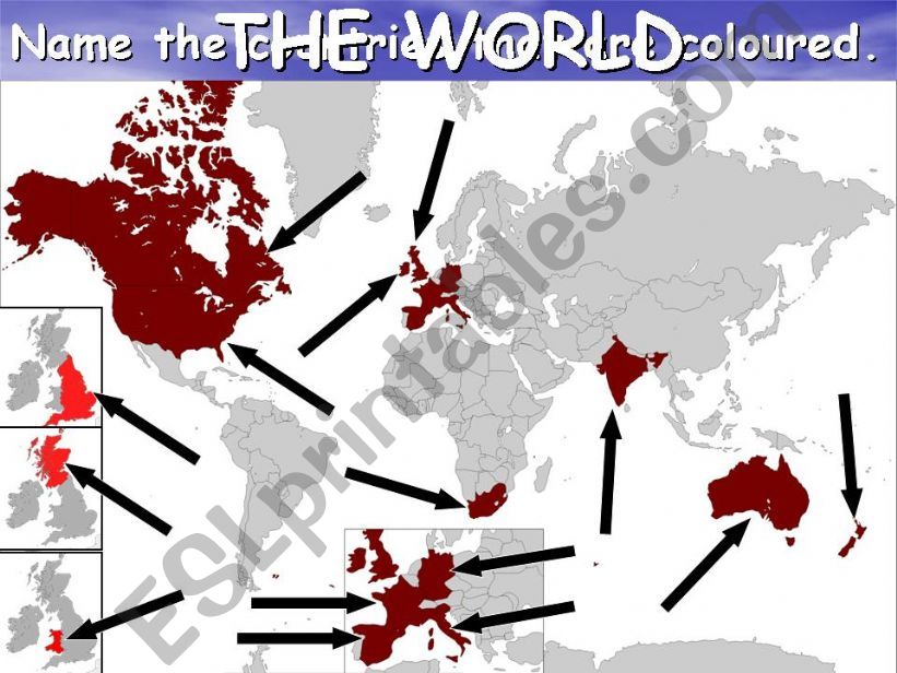 The World: Identify the countries (PPS1)