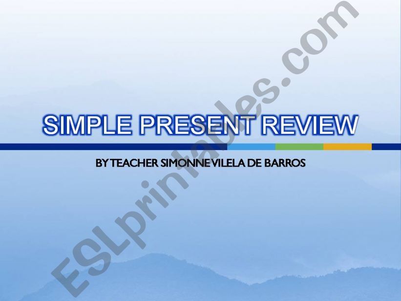 Simple present review powerpoint