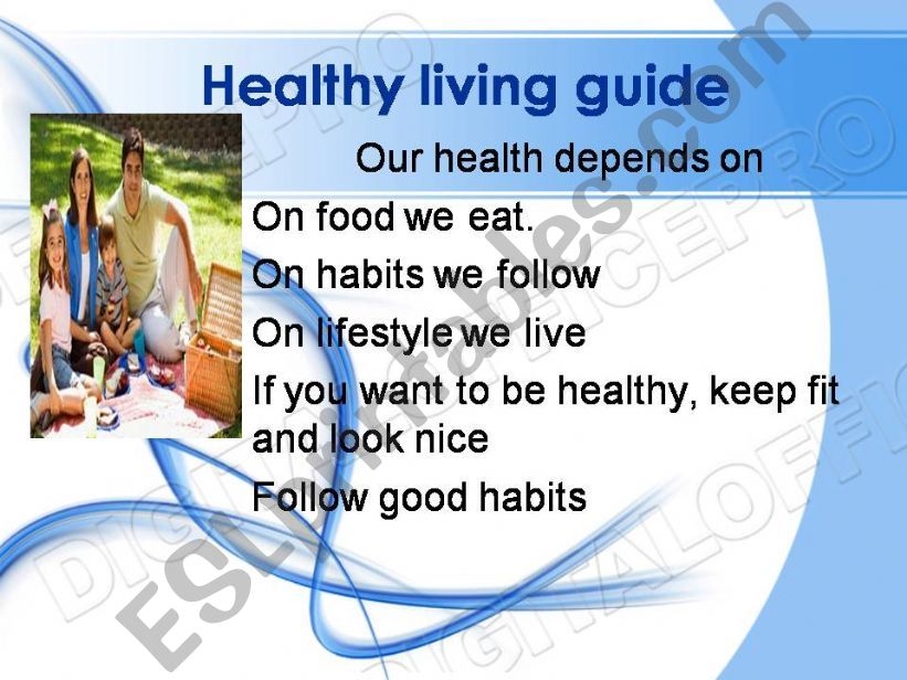 Healthy living guide powerpoint