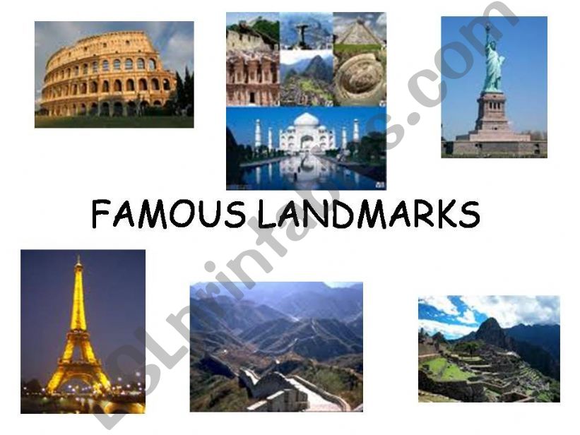 Famous Landmarks powerpoint