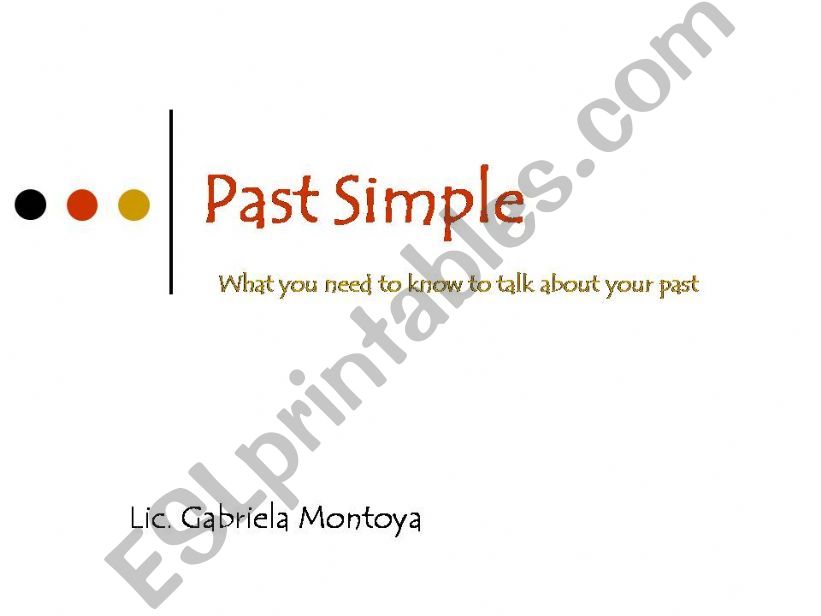 Past Simple powerpoint