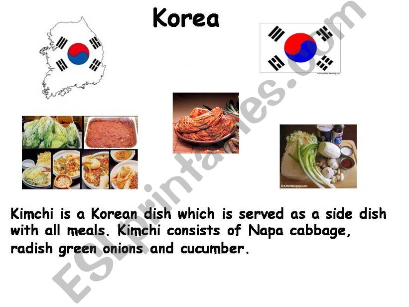 Food around the world. powerpoint