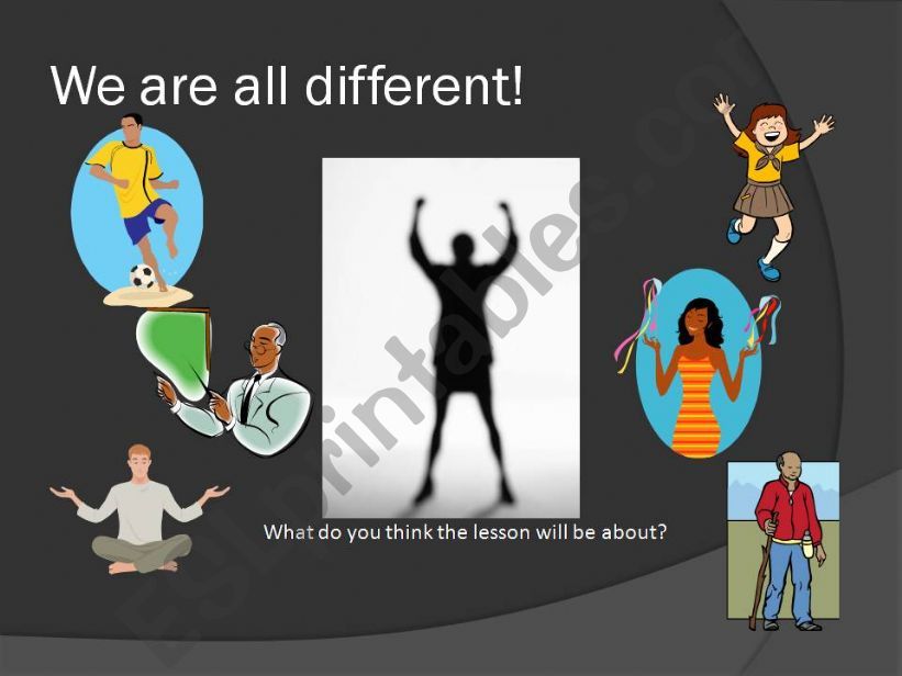 We are all different! powerpoint