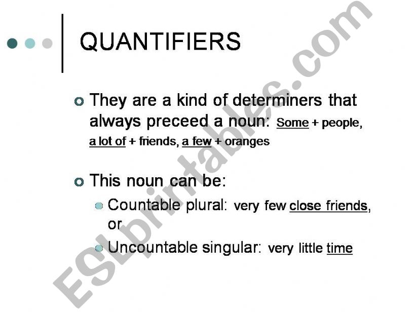 Quantifiers.  powerpoint
