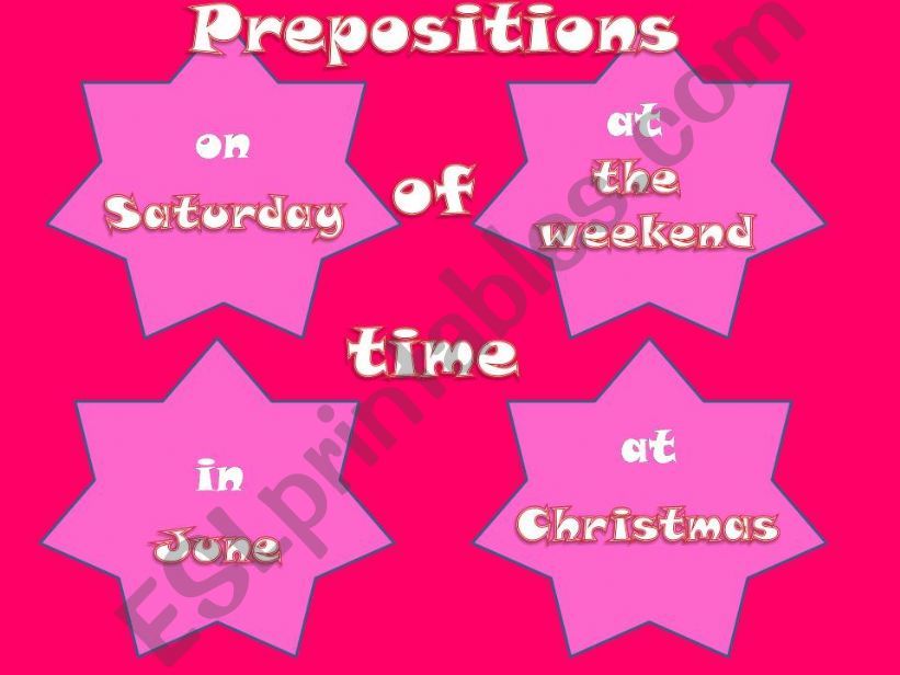 TIME PREPOSITIONS powerpoint