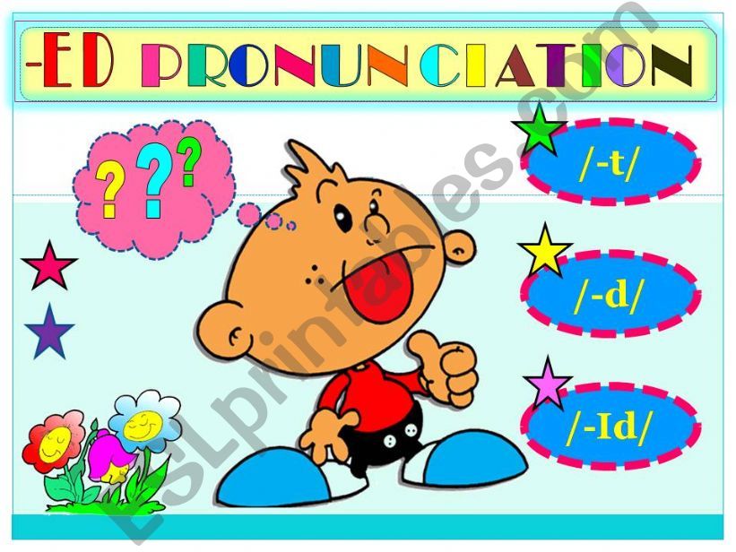 ED  PRONUNCIATION- GAME powerpoint