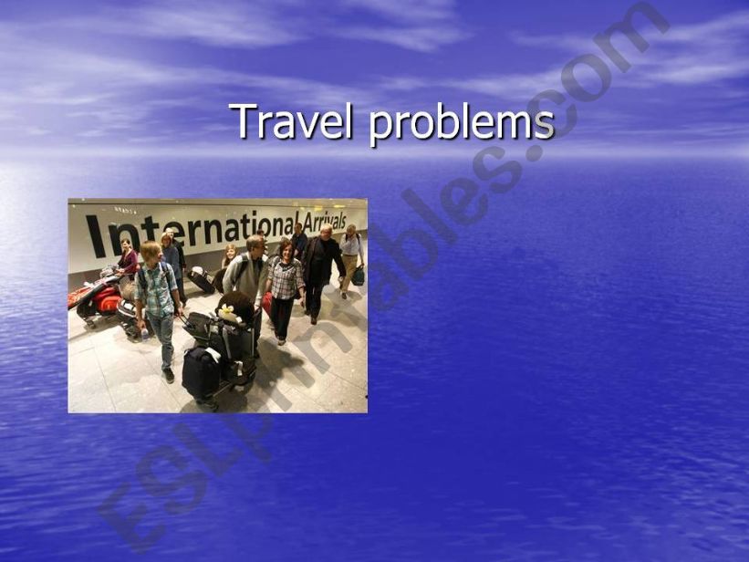 Travel Problems powerpoint
