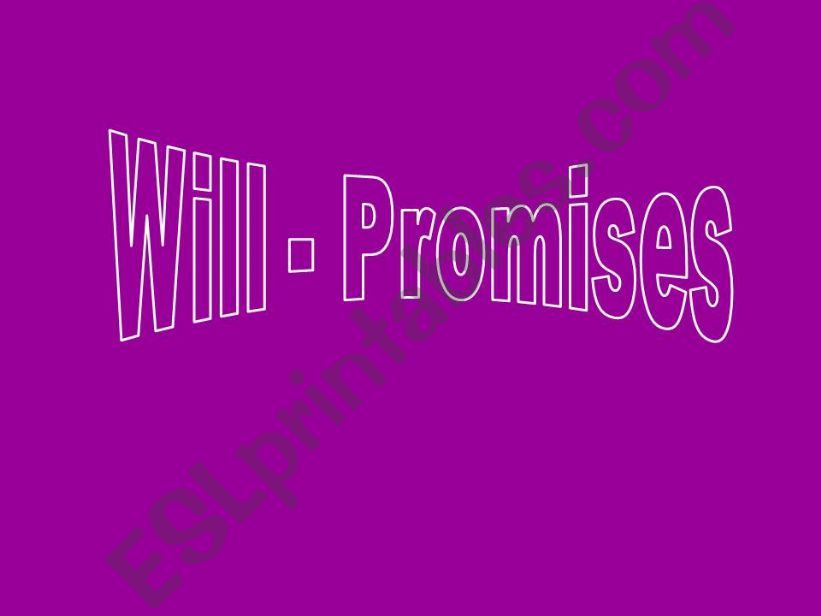 Slides on the uses of Will powerpoint
