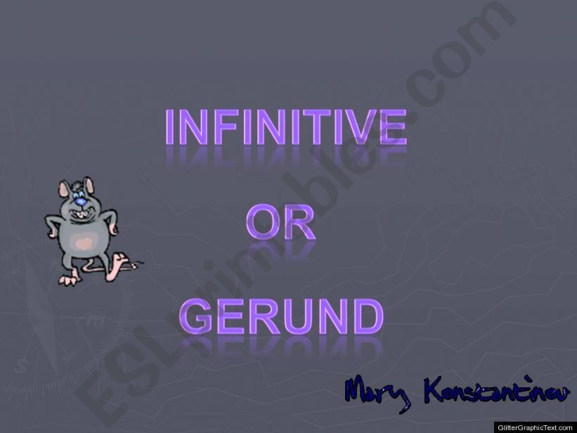 Gerund Infinitive powerpoint