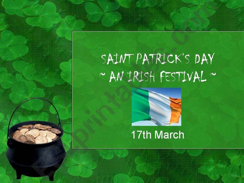 St Patricks Day (I part) powerpoint