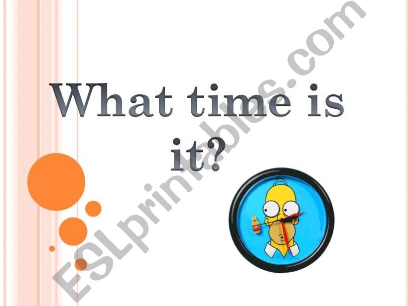 What time is it? powerpoint