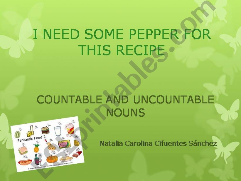 Countable and Uncountable Nouns