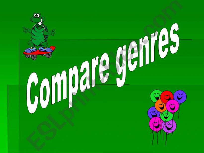 Compare genres powerpoint