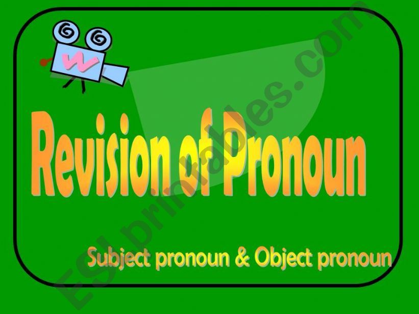 prounoun powerpoint