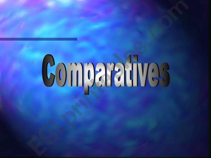 Comparatives powerpoint