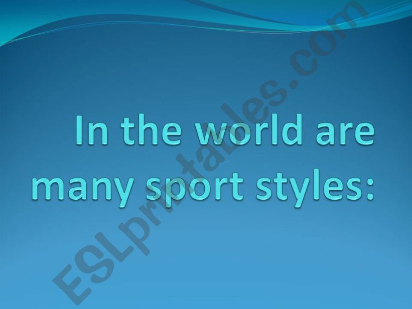 sport styles powerpoint