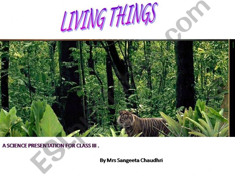 living things powerpoint
