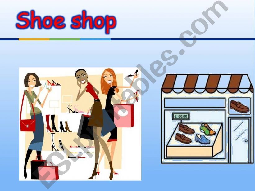 Different shops - part 2 powerpoint