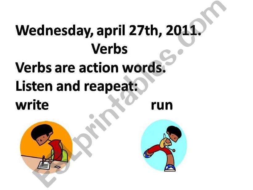 Verbs powerpoint