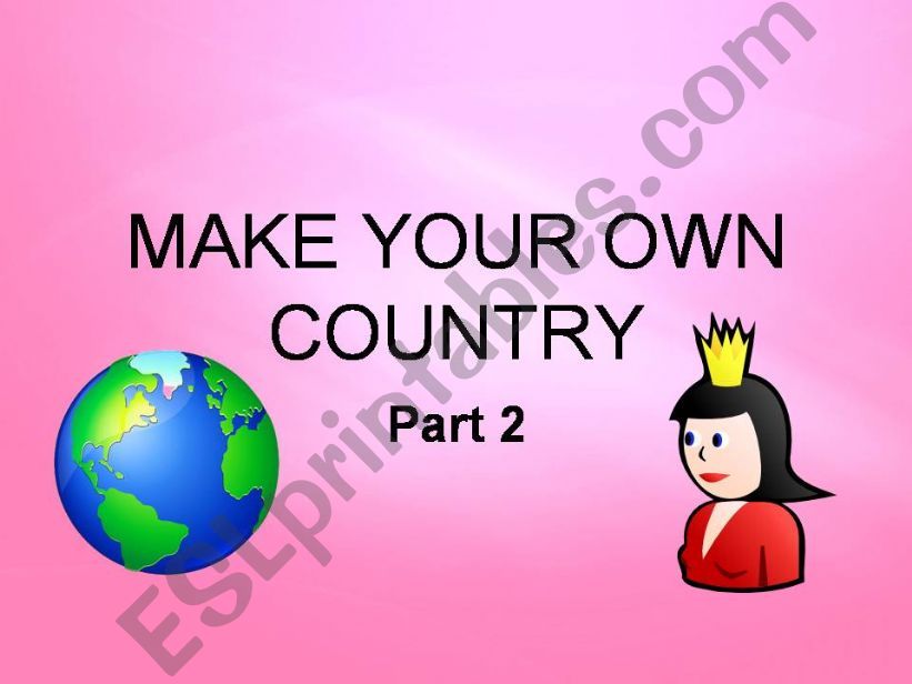 Make Your Own Country part 2 powerpoint