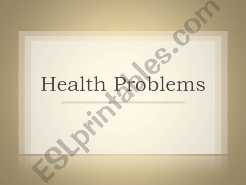 health problems ppt powerpoint