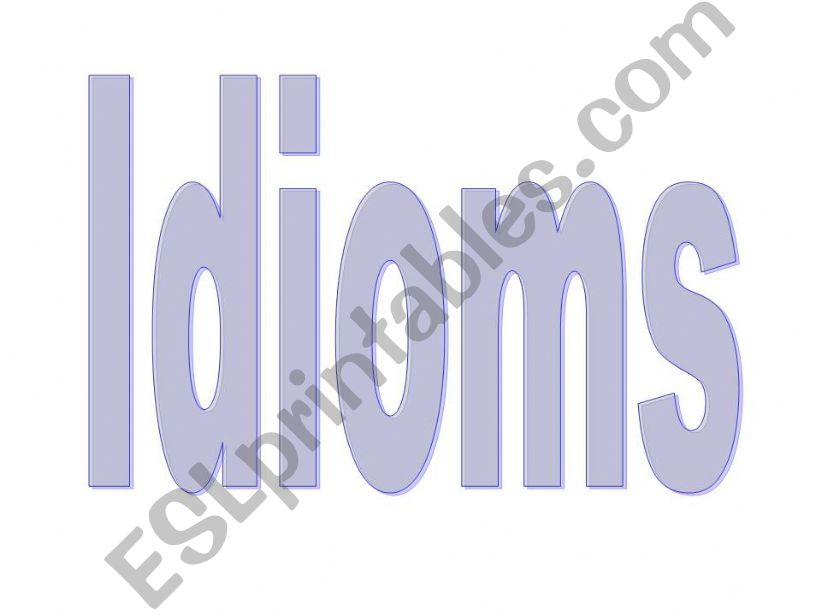 Idioms powerpoint