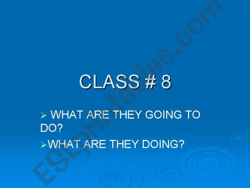 Going to/present simple/present continuous to express future ideas.