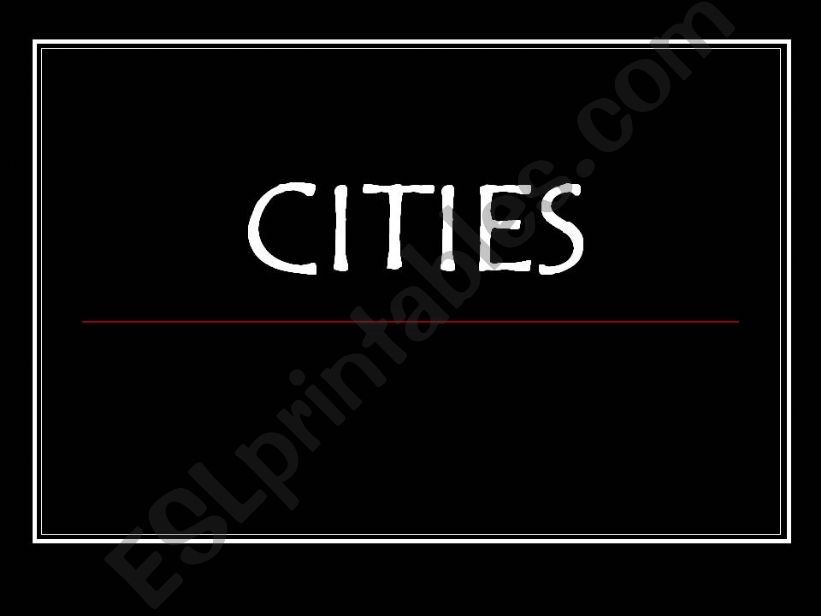 Description of cities powerpoint