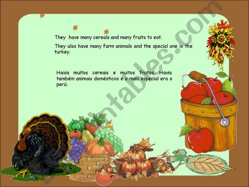 Thanksgiving - Part two powerpoint