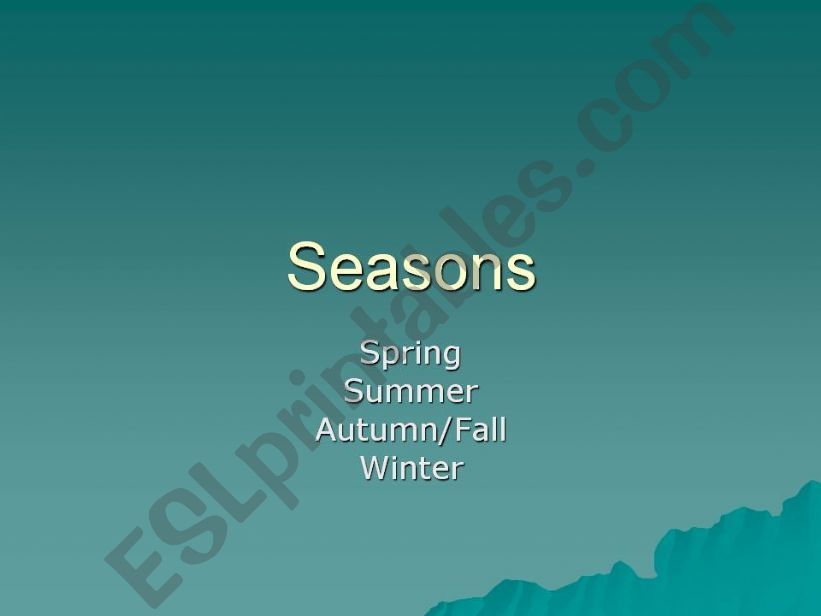 seasons powerpoint