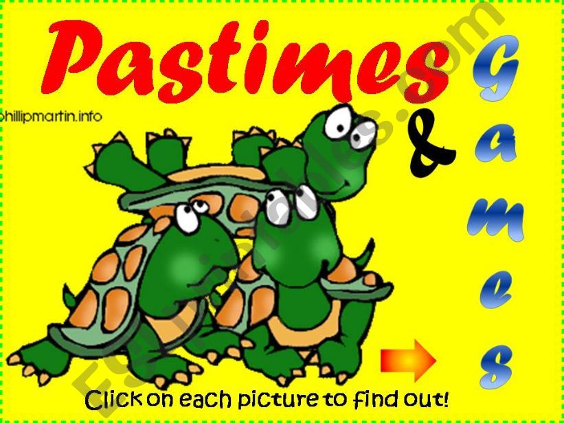 GAMES & PASTIMES (Part 2) powerpoint