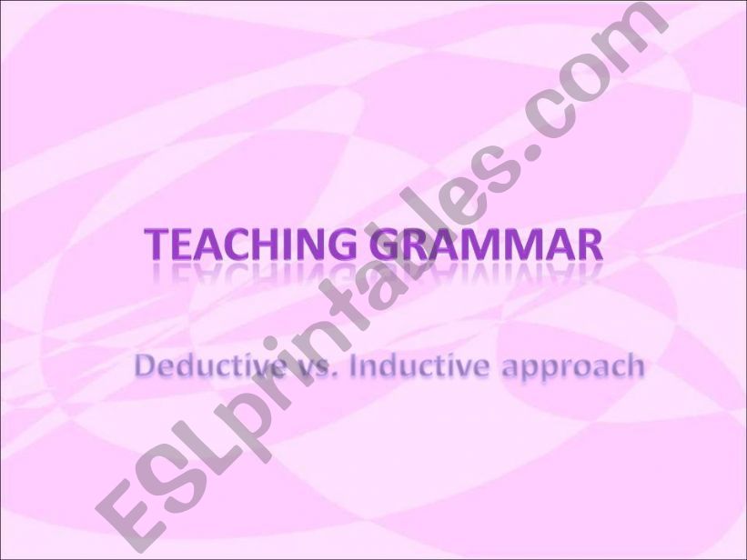 How to teach grammar powerpoint