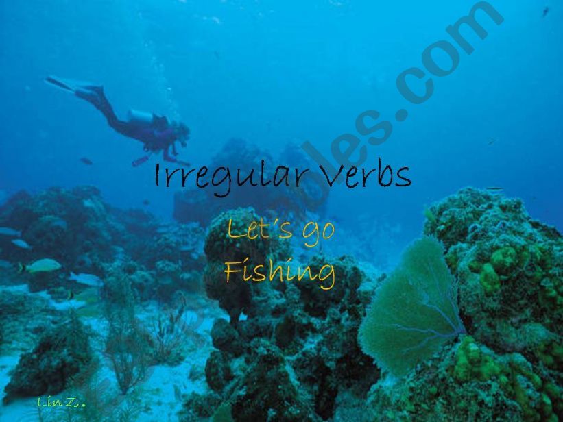 Adventure in the ocean -  irregular verbs