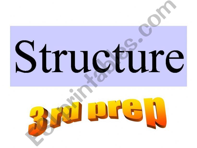 Structure powerpoint