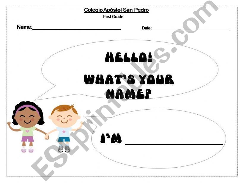 Whats your name? powerpoint