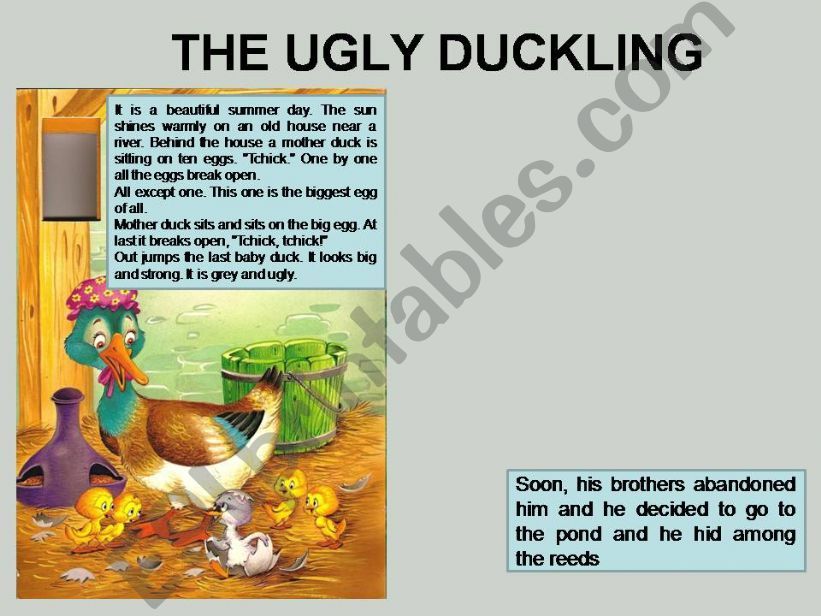 THE UGLY DUCKLING powerpoint