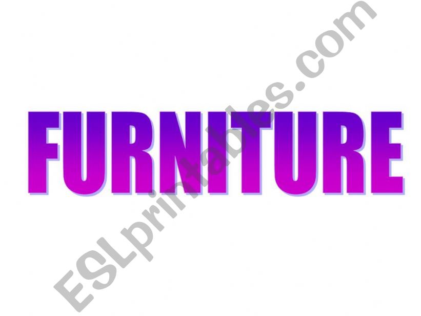 Furniture - Living Room  powerpoint