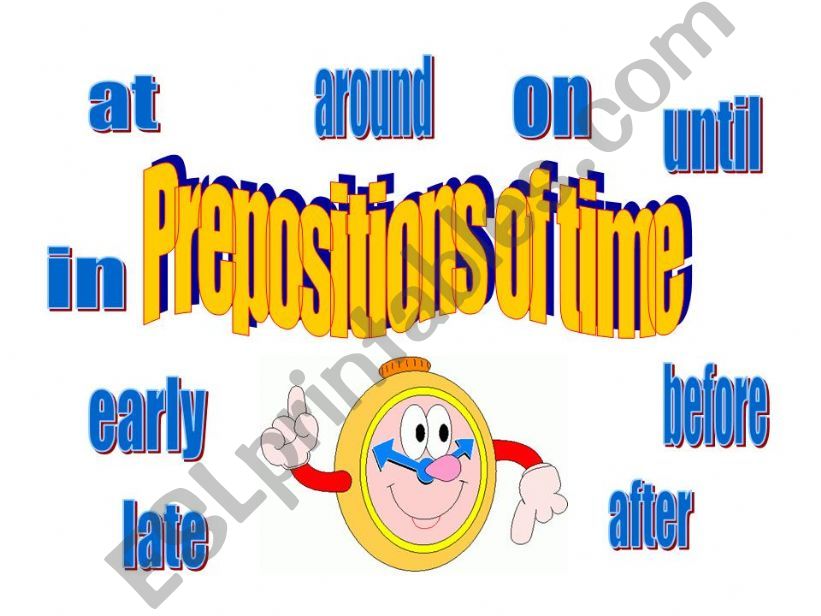 Prepositions of time powerpoint