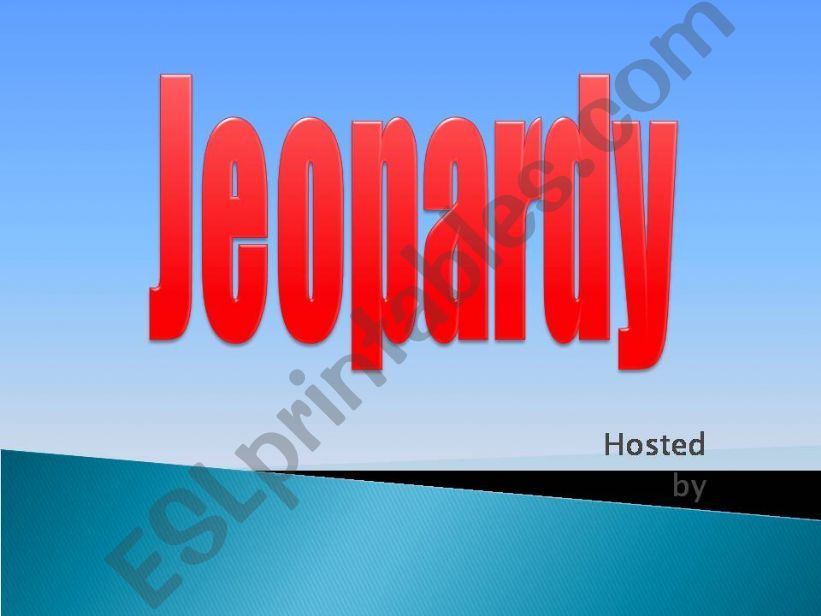 Jeopardy powerpoint