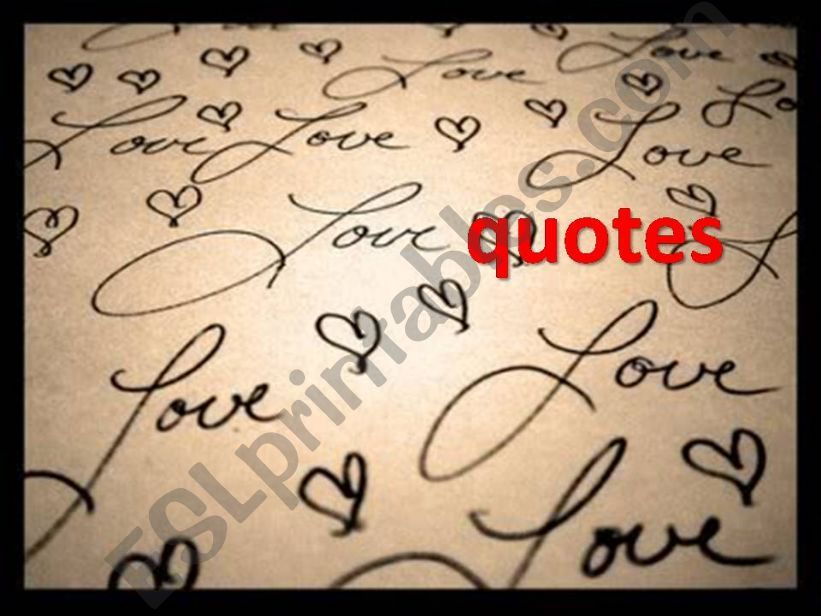 Love Quotes powerpoint