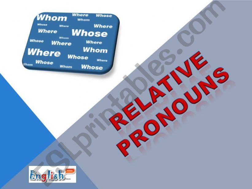 Relative Pronouns powerpoint