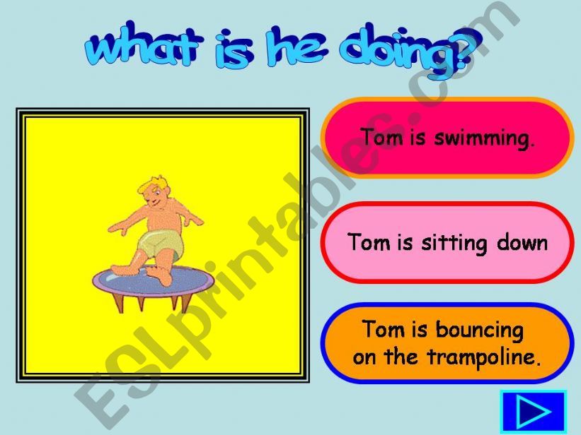 What is he doing? powerpoint